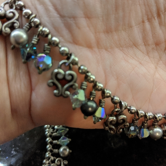 Brighton Multi Blue Crystal, Pearl, & Silver Set - Picture 7 of 13